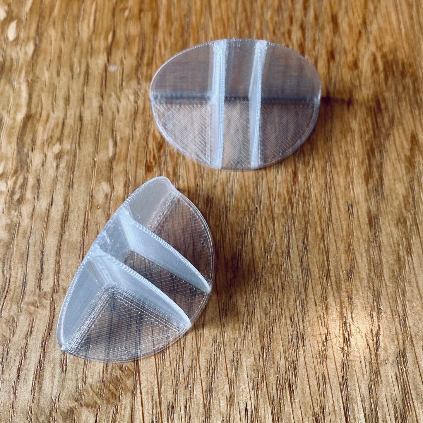 Pair of Translucent corner clips