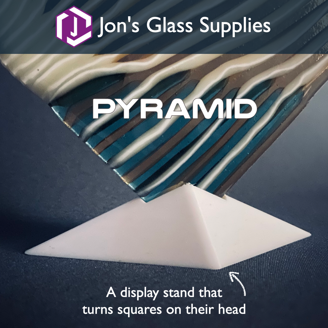 Pyramid (Small) Square display stand