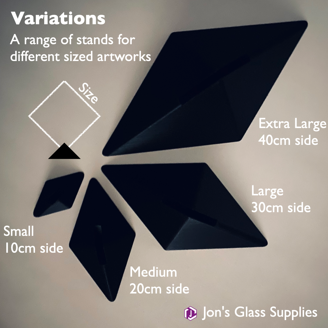 Pyramid (Small) Square display stand